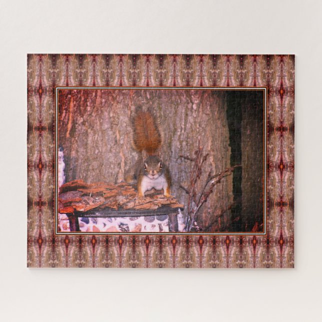 Quebra-cabeça Esquilo vermelho (Horizontal)