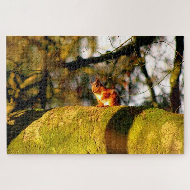 Quebra-cabeça Esquilo Vermelho escocês (Horizontal)