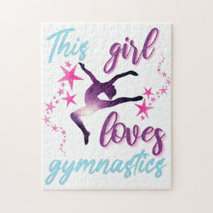 Quebra-cabeça Esta Menina Adora O Salto De Estrelas De Ginástica