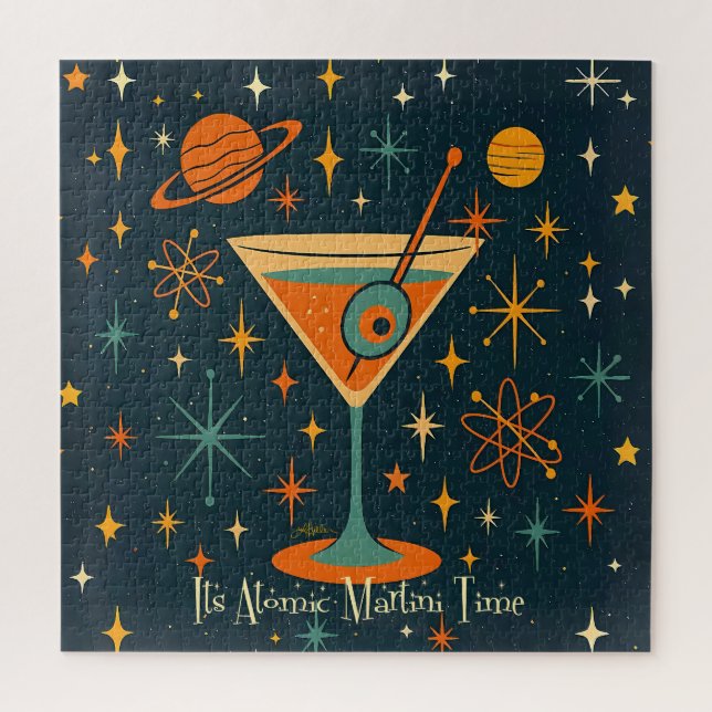 Quebra-cabeça Está na Hora do Martini Atômico Estrelas Cósmicas (Vertical)