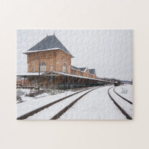Quebra-cabeça Estação de caminhos-de-ferro de Bristol na neve