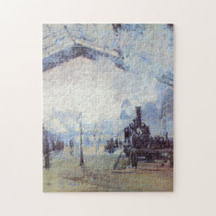 Quebra-cabeça Estação de Trem Claude Monet