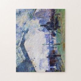 Quebra-cabeça Estação do Santo-Lazare, trem de Normandy, Claude