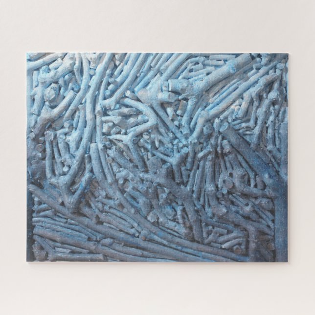 Quebra-cabeça Estacas: Azul (Horizontal)