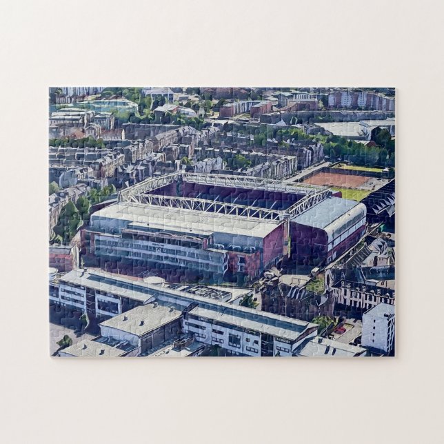 Quebra-cabeça Estádio Tynecastle Edimburgo Arte Aérea (Horizontal)
