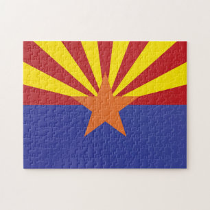 Quebra-cabeça Estado de bandeira da Arizona, EUA