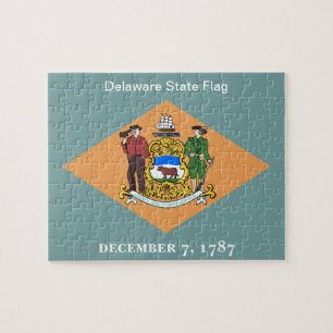 Quebra-cabeça Estado de Bandeira de Delaware