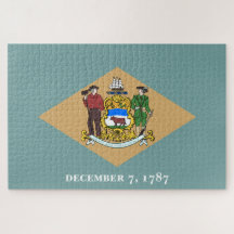 Estado de bandeira de Delaware (DE, EUA)