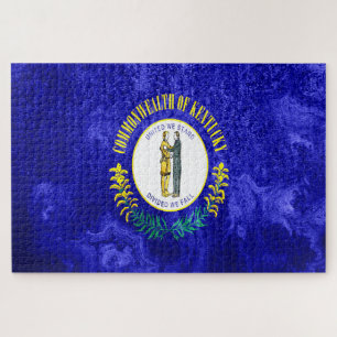 Quebra-cabeça Estado do Kentucky Flag Grunge