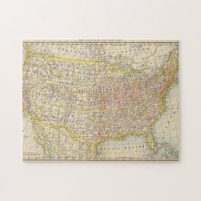 Quebra-cabeça Estados Unidos 4 (Horizontal)