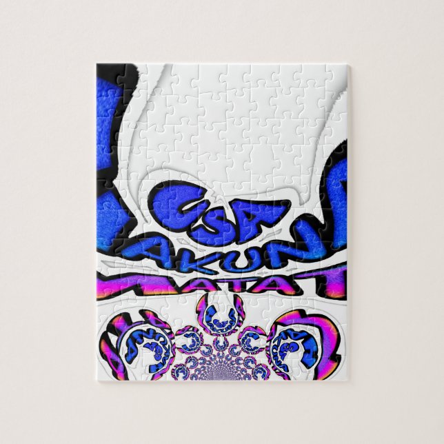 Quebra-cabeça Estados Unidos Uma bela design de citação de texto (Vertical)