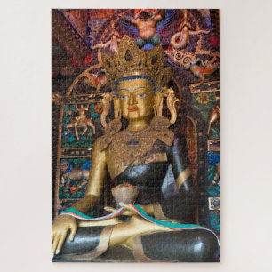 Quebra-cabeça Estátua budista no mosteiro de Litang