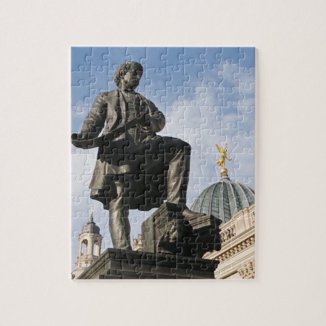 Quebra-cabeça Estátua com cúpula de vidro no edifício Kunstverei (Vertical)