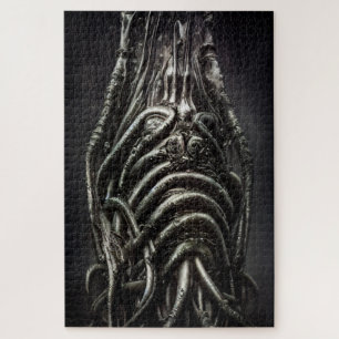 Quebra-cabeça Estátua de Alienígena Escura de um Horror de Eldri