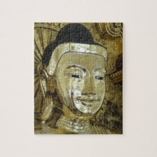 Quebra-cabeça Estátua de Buda Dourado Amor Inspirador