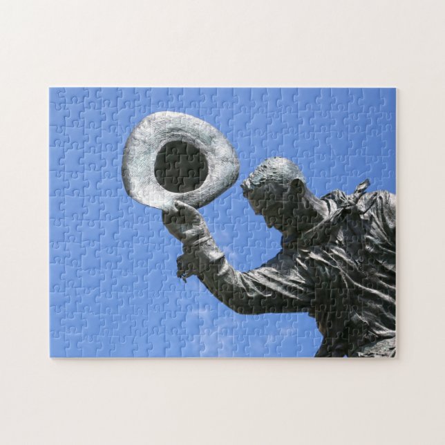 Quebra-cabeça Estátua do Calgary Stampede. (Horizontal)