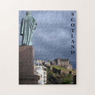 Quebra-cabeça estátua do castelo de edinburgh