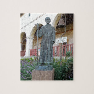 Quebra-cabeça Estátua do pai Serra na missão de Santa Barbara