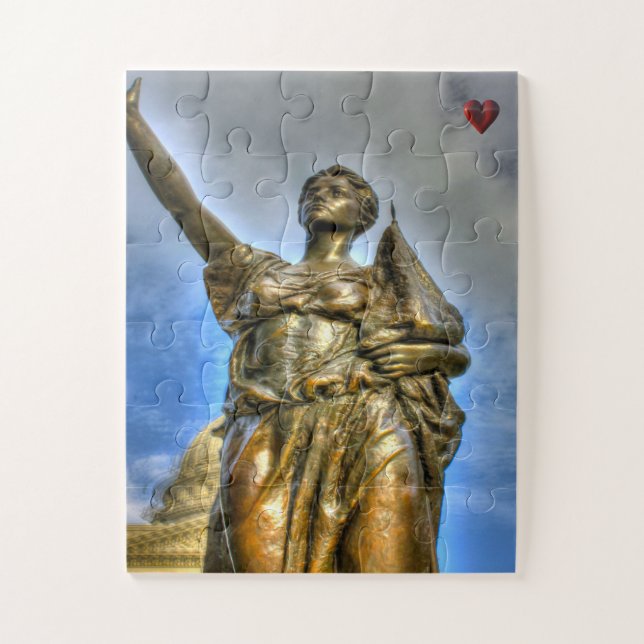 Quebra-cabeça Estátua dos Direitos da Mulher Wisconsin (Vertical)
