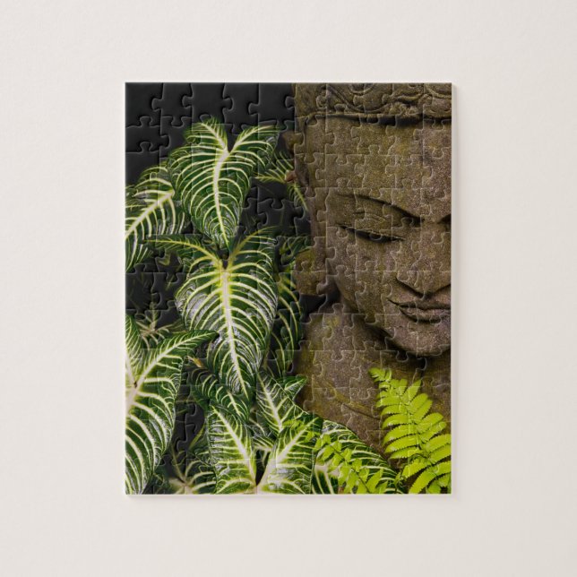 Quebra-cabeça Estátua em uma informações sobre localização do (Vertical)