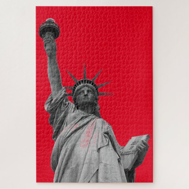 Quebra-cabeça Estátua Negra Negra pop da Liberdade (Vertical)