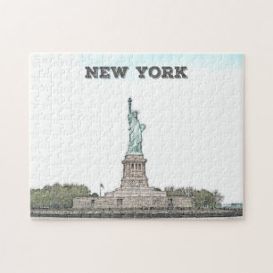 Quebra-cabeça Estátua Personalizada da Liberdade - Nova Iorque