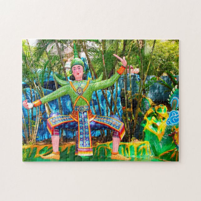 Quebra-cabeça Estatuária Arte Singapura. (Horizontal)