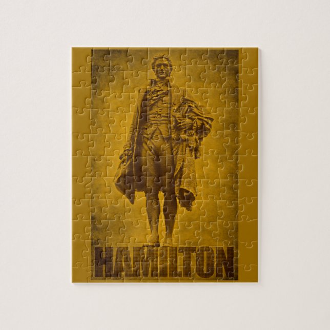 Quebra-cabeça Estatuesque Alexander Hamilton Design (Vertical)