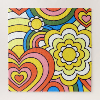 Quebra-cabeça Estética do Retro Groovy 70