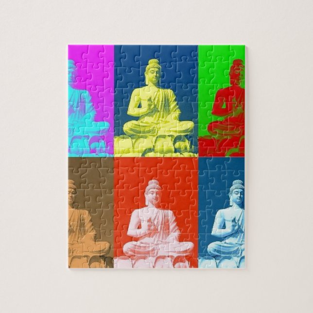 Quebra-cabeça Estilo do pop art de Buddha (Vertical)