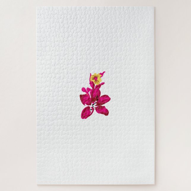 Quebra-cabeça Estilo Floral, ArtyClick Crimson, Dourado leve (Vertical)