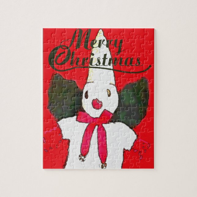 Quebra-cabeça estilo natais vintages (Vertical)