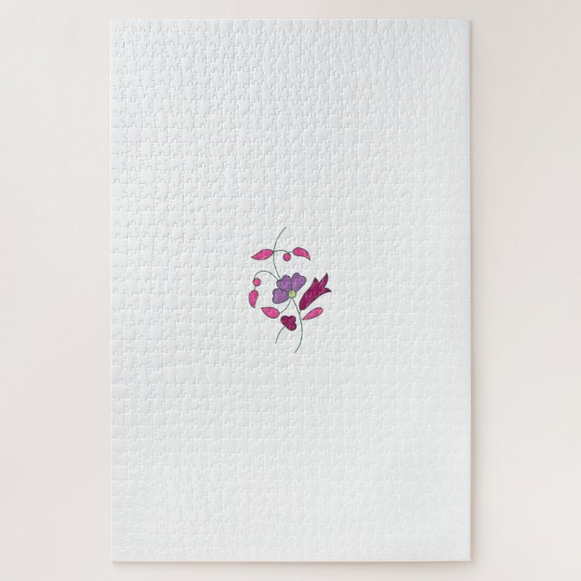 Quebra-cabeça Estilo Ndrrmc, Púrpura Suave, Emperramento De Jazb (Vertical)