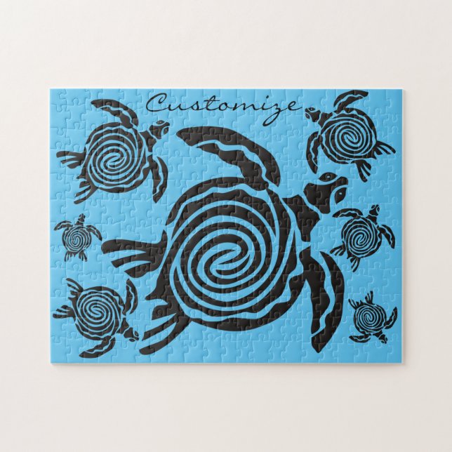 Quebra-cabeça Estilo Tribal Turtle Thunder_Cove (Horizontal)