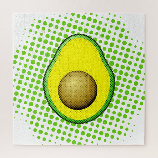 Quebra-cabeça Estilo Vintage Desenho Avocado (Vertical)