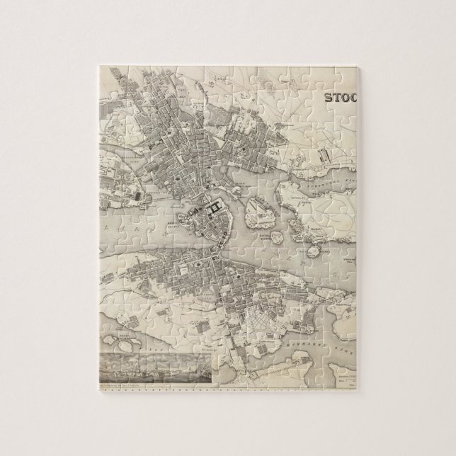 Quebra-cabeça Estocolmo, Suecia (Vertical)