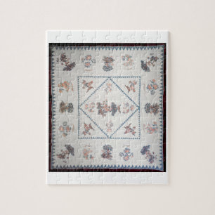 Quebra-cabeça Estofe no "Broderie Perse", c.1800 (aplicado,