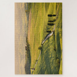 Quebra-cabeça Estrada branca em uma paisagem de Toscânia no