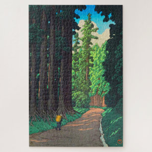Quebra-cabeça Estrada para Nikko por Kawase Hasui Art Japonês