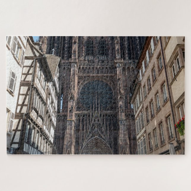 Quebra-cabeça Estrasburgo Alsace França Cathédrale Notre Dame de (Horizontal)