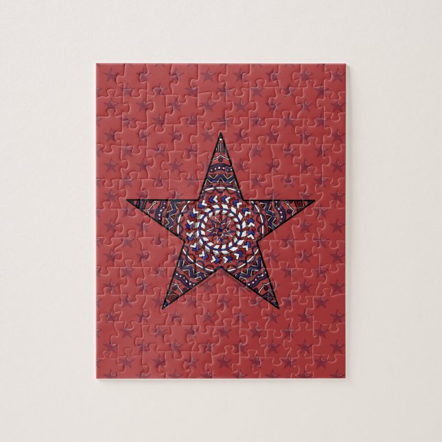 Quebra-cabeça Estrela da Independência (Vertical)