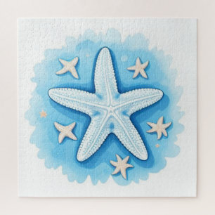Quebra-cabeça Estrela-do-mar em Azul