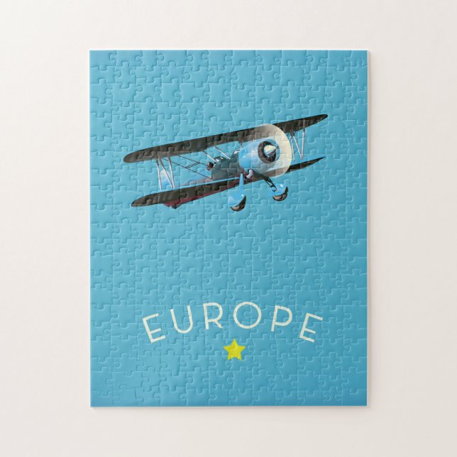 Quebra-cabeça Estrela Dourada da Europa (Vertical)
