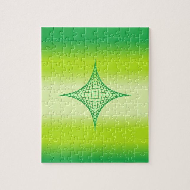 Quebra-cabeça Estrela Verde (Vertical)