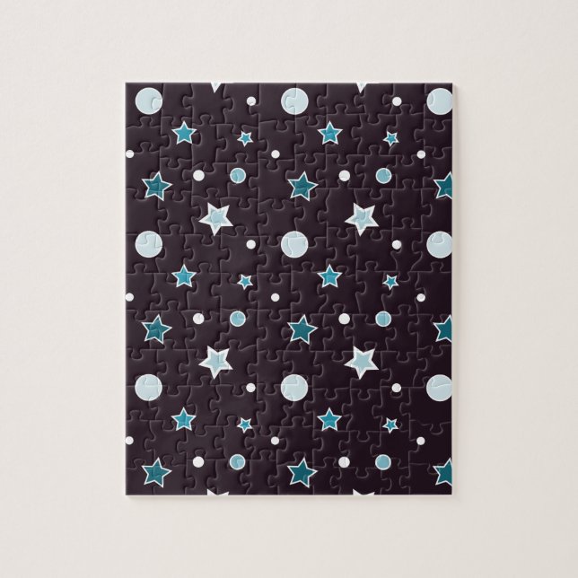 Quebra-cabeça Estrelas Azuis (Vertical)