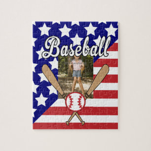 Quebra-cabeça Estrelas de beisebol e fotograma de faixas