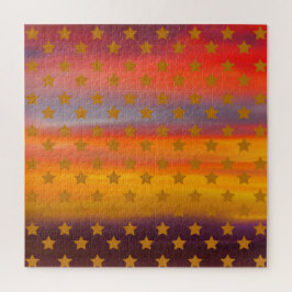 Quebra-cabeça Estrelas Do Deserto Do Sudoeste E Stripes Abstrato