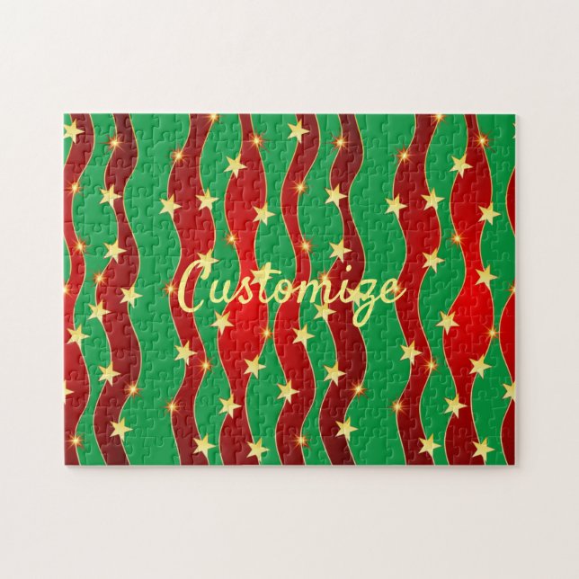 Quebra-cabeça Estrelas Douradas no Natal Sky Thunder_Cove (Horizontal)