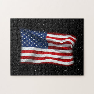 Quebra-cabeça Estrelas e Stripes Bandeira Americana Patriótica