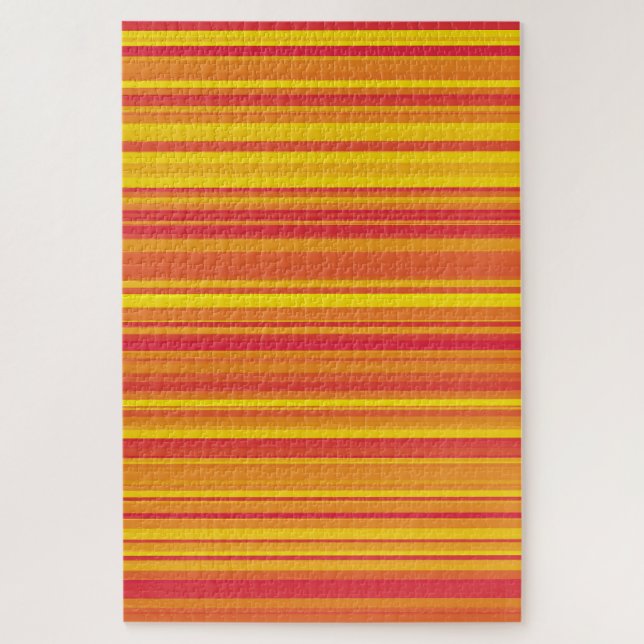 Quebra-cabeça Estrias Amarelas Vermelhas Laranja (Vertical)